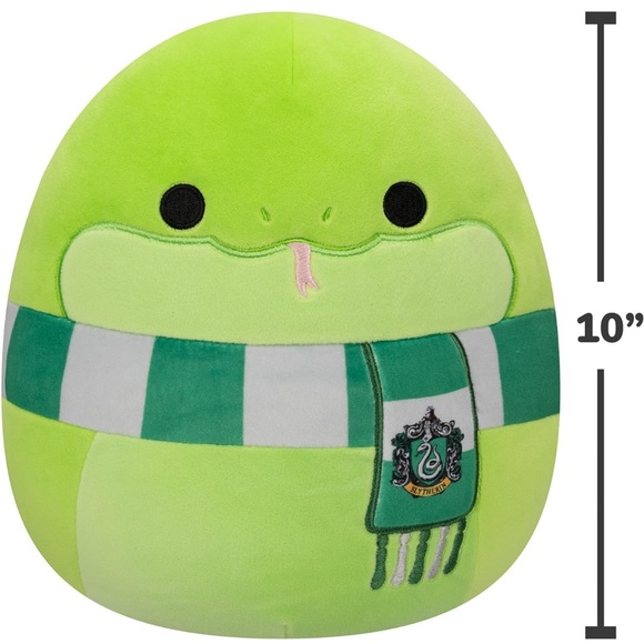 Squishmallow Harry Potter Slytherin Snake Plush 10 inch - Picture 4 of 4